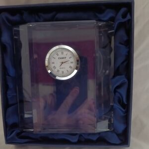 Custom Crystal Block with Clock new